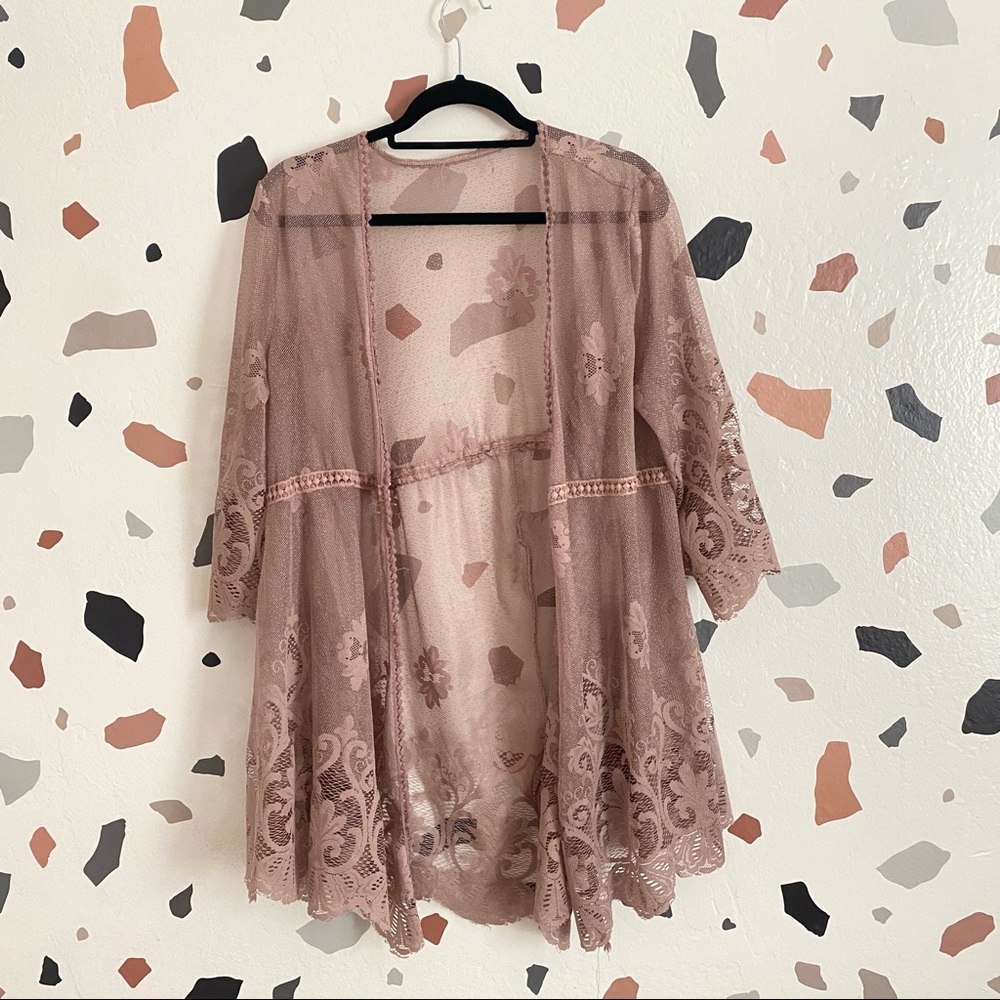 Boutique lace kimono